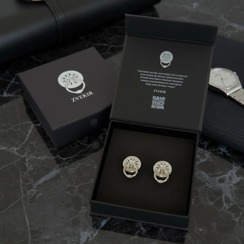 Zvekir Manžetne silver